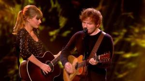 Taylor Swift and Ed Sheeran perform on the finale of Britain's Got Talent - 2013-06-08