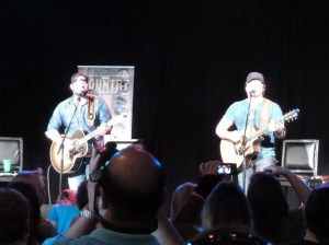 Lee Brice and Jerrod Niemann at their Fan Club Party 2013-06-03