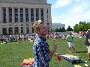 Mike Gossin from Gloriana at the Craig Campbell Celebrity Cornhole Challenge 2013-06-04