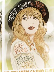 About to play a show in San Diego, and the arena has even made posters! How festive!