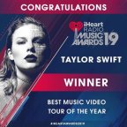 2019 iHeartRadio Awards: Taylor wins Tour & Video of the Year